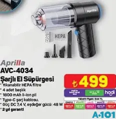 APRİLLA AVC-4034 ŞARJLI EL SÜPÜRGESİ